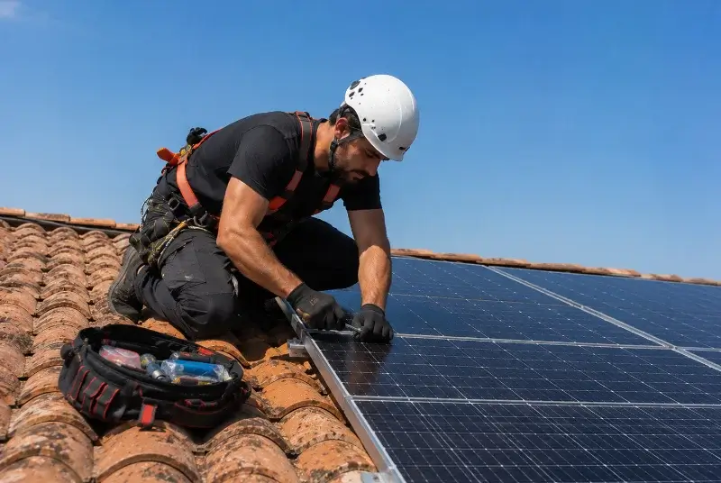 Maintenance et monitoring de panneaux solaires à Sequedin